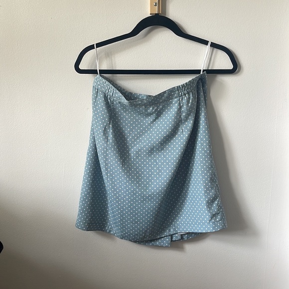 Vintage polka dot two piece blouse and skirt set - Picture 2 of 3